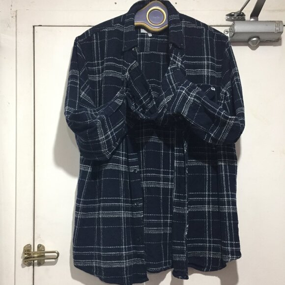 LUCKY BRAND CASUAL PLAID SHIRTS SIZE L - Picture 7 of 10